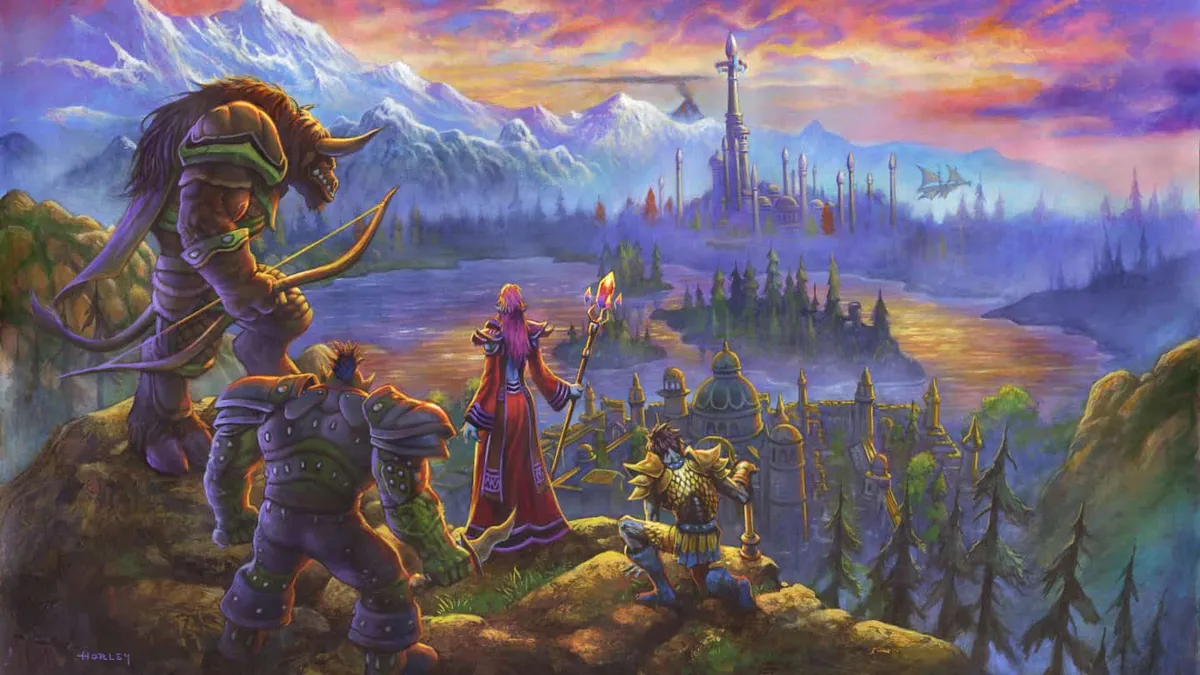 Ilustracyjna okładka gry Azeroth Survivors