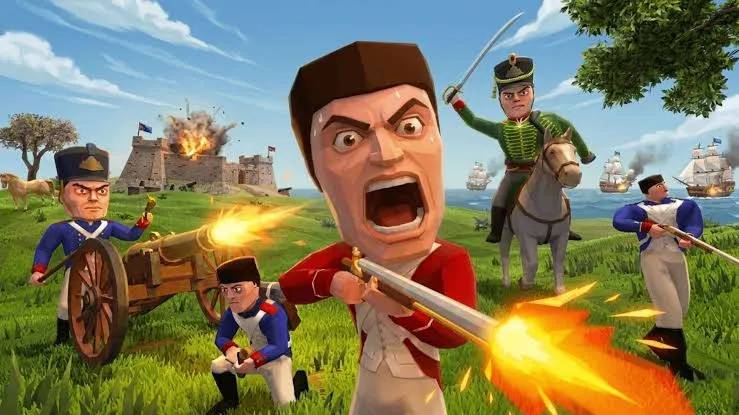 Ilustracyjna okładka gry Redcoats.io